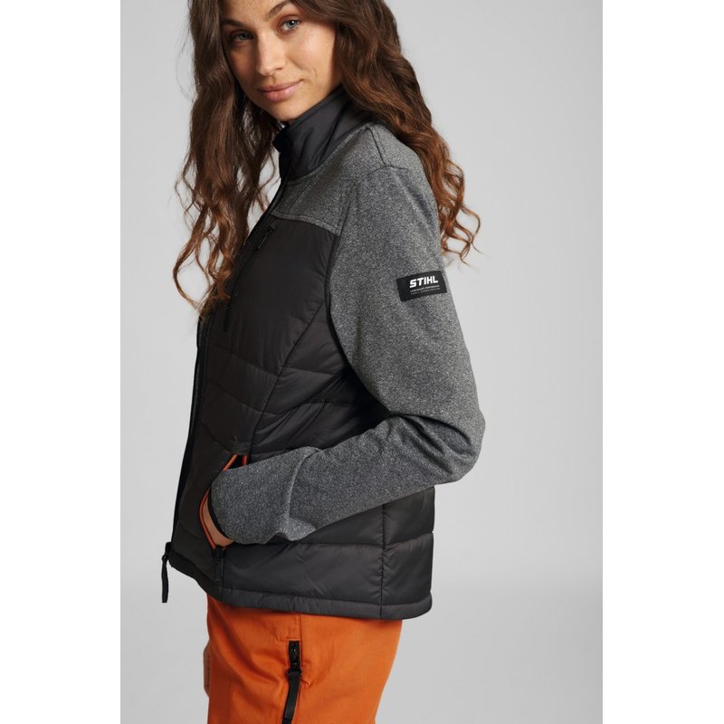 Jacke HYBRID Damen Grau