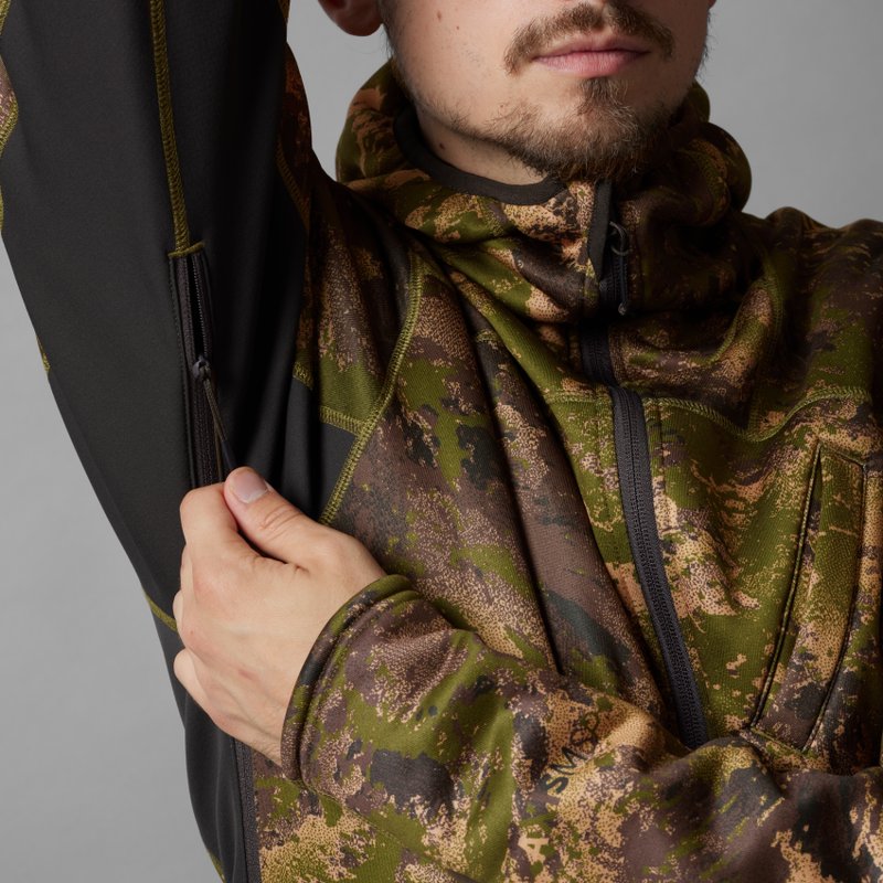 Deer Stalker camo fleece hoodie