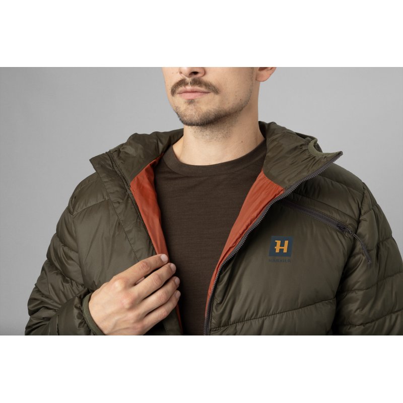 Logmar Insulated packable hooded jacket