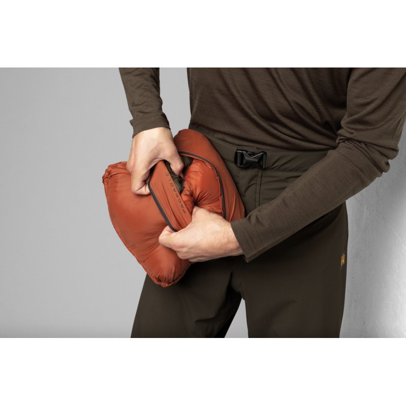 Logmar Insulated packable hooded jacket