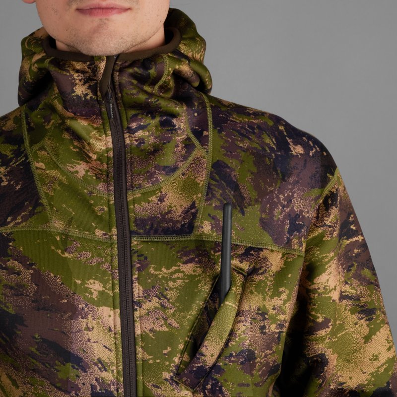 Deer Stalker camo fleece hoodie