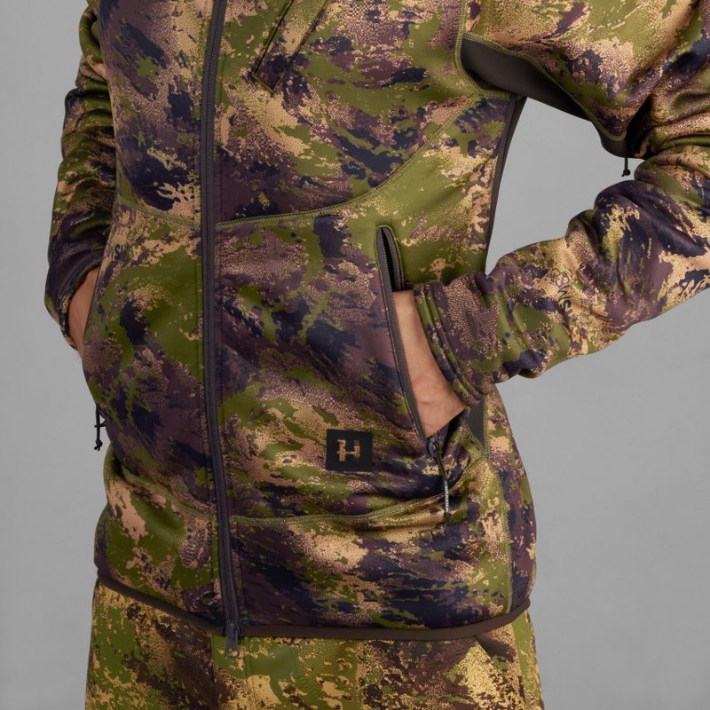 Deer Stalker camo fleece hoodie