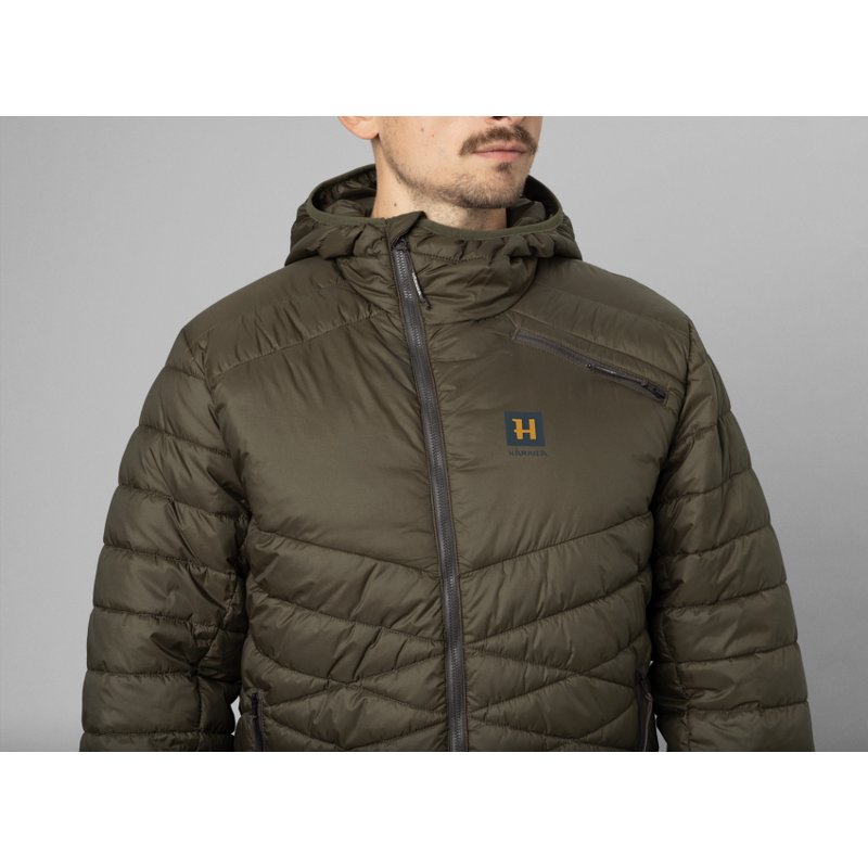 Logmar Insulated packable hooded jacket