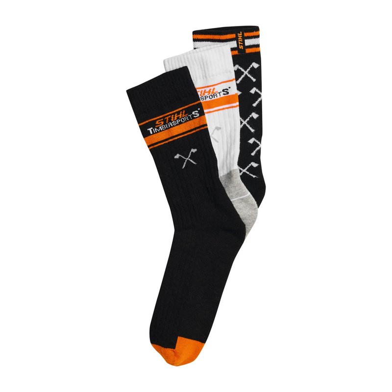 Socken 3er Set TIMBERSPORTS® Schwarz / Weiß