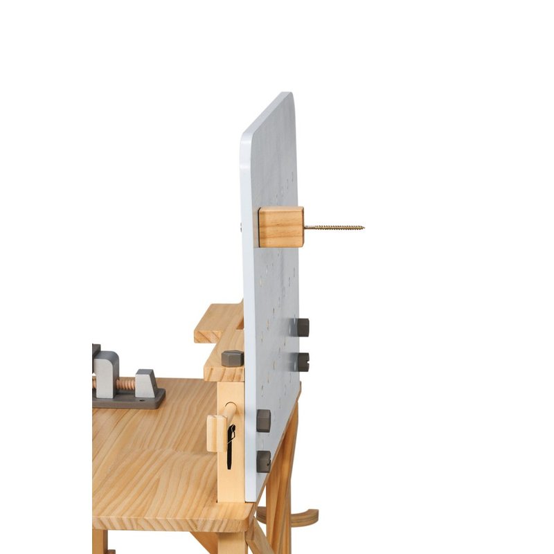 Kinderwerkbank Holz mit Holzspielzeug