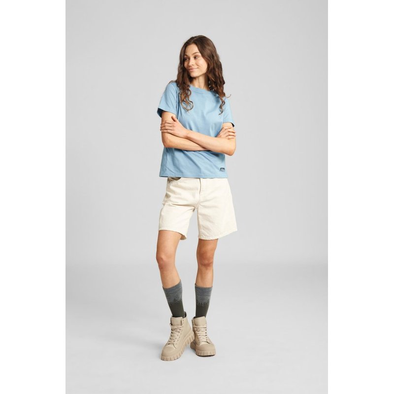 T-Shirt Damen SUSTAINABLE BASIC Blau