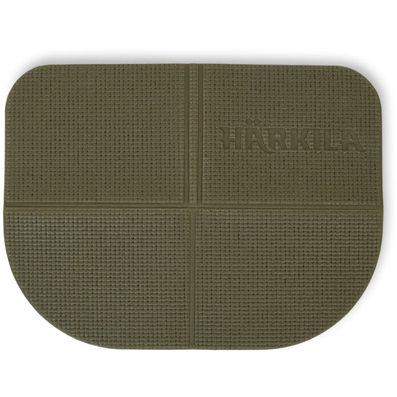Seating pad foldable in foam