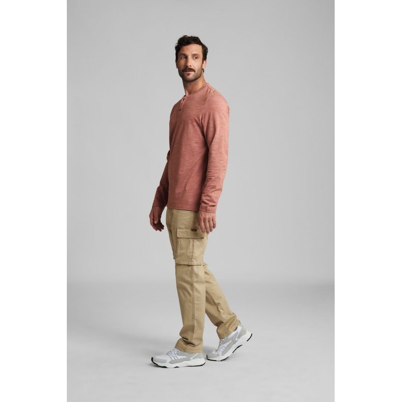 Langarmshirt HENLEY Orange