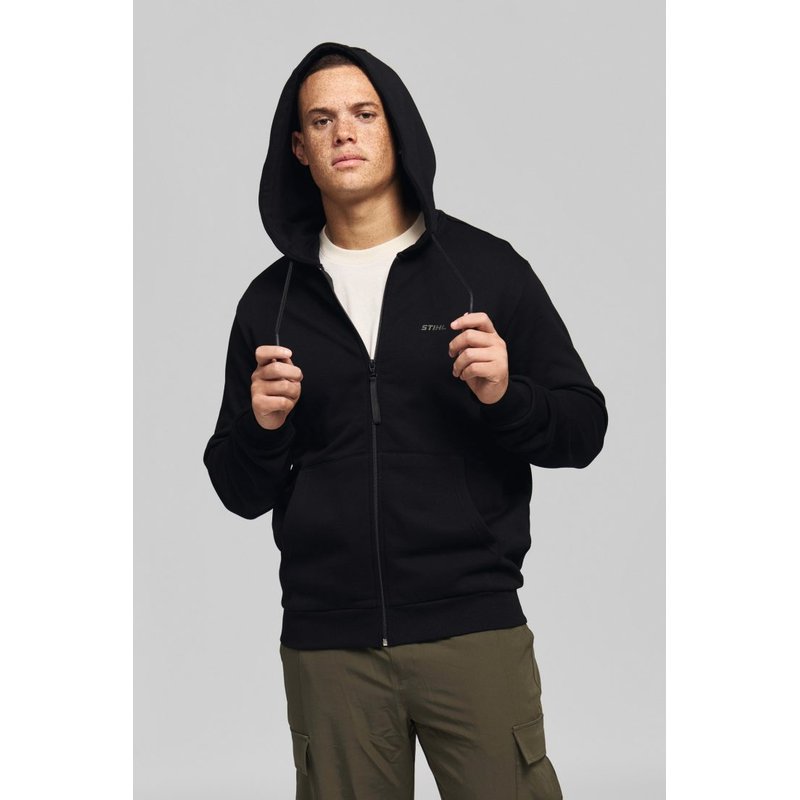 Hoodiejacke STIHL 100 REFLECTIVE Schwarz