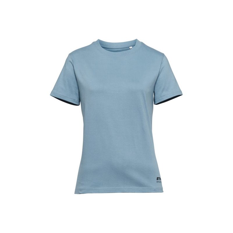 T-Shirt Damen SUSTAINABLE BASIC Blau